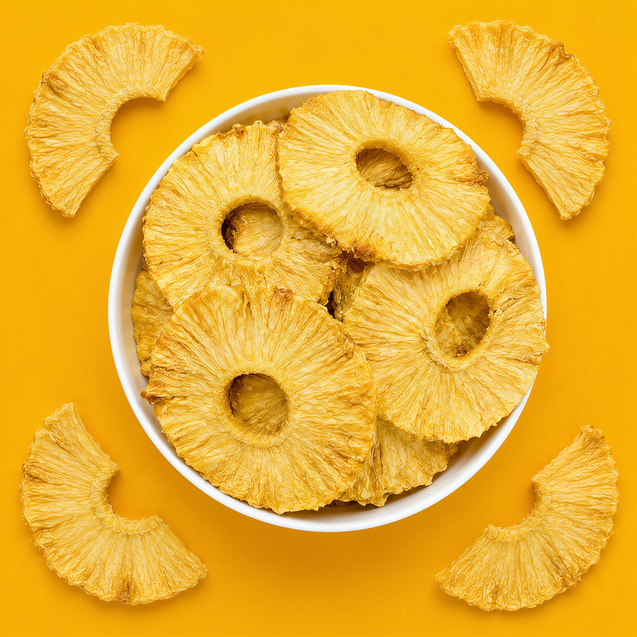 Ananas Ringe, natur belassen